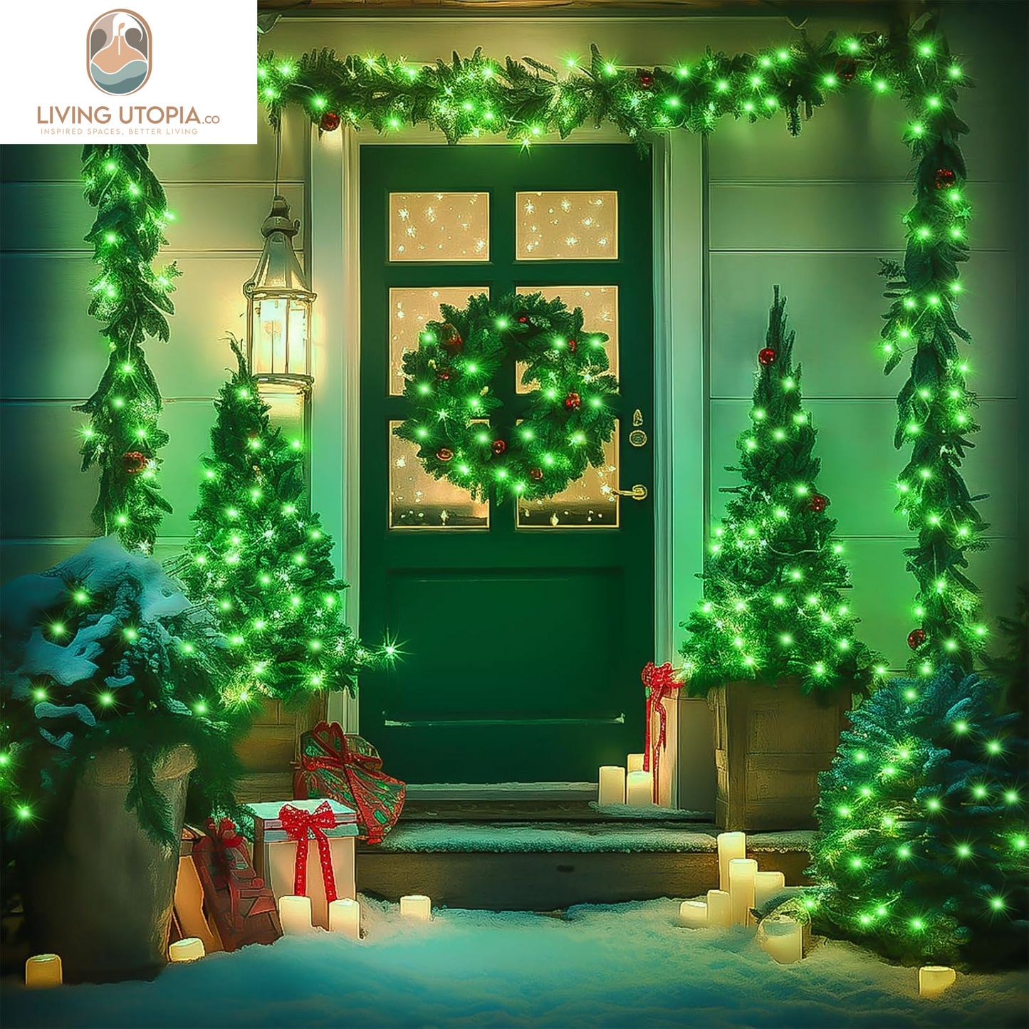 Connectable 100 LED Green Lights for St Patricks Day Decor, 8 Modes Plug-In Green String Lights Indoor, 33Ft Clear Wire Green Christmas Lights Outdoor for Christmas Tree Xmas Decor