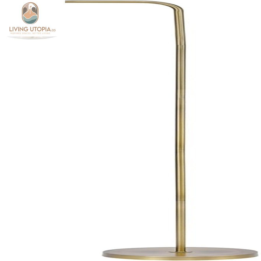 67068 Holden 70" Floor Lamp, Matte Brass, In-Line On/Off Foot Switch