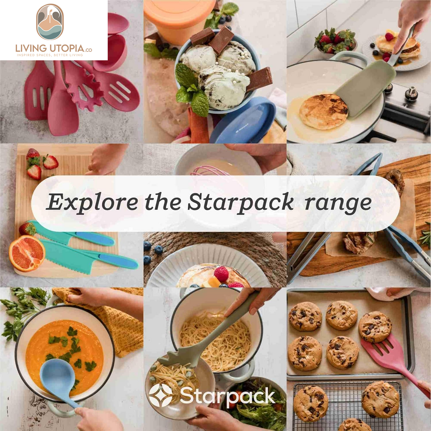 Starpack 'Head Turner' Premium Silicone Turner Spatula, Slotted Spatula - Up-To 600°F High Heat Resistant Silicone Slotted Spatulas for Cooking, LFGB Grade Non Stick Rubber Turner Spatula