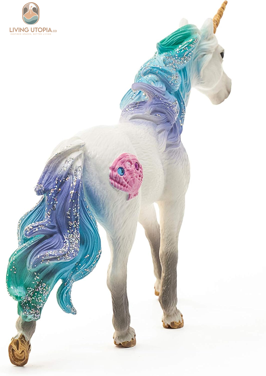 Bayala, Unicorn Toys for Girls and Boys, Sea Unicorn Stallion with Gems, Blue and Purple, Ages 5+