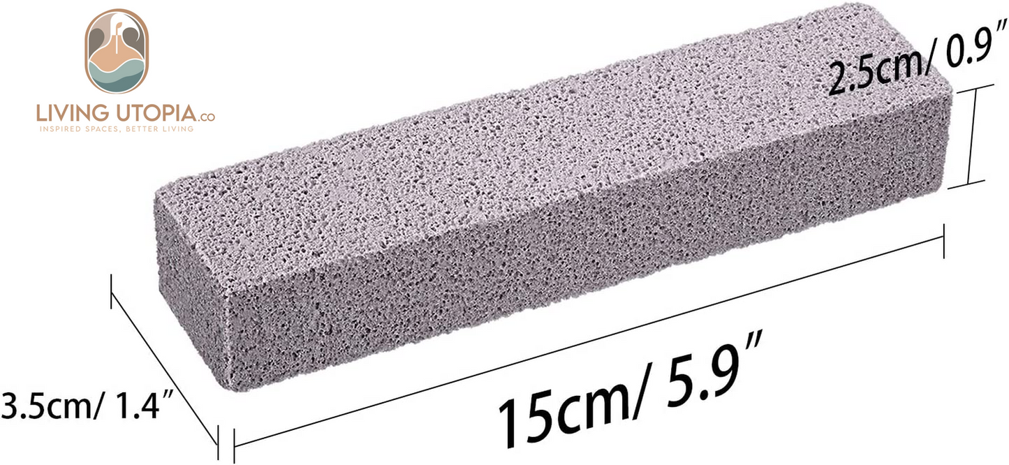 24 Packs Pumice Stick for Cheaning, Pumice Scouring Stone Pad Removing Stain Grime without Leaving Scratches for Kitchen Oven Stove Home Bathroom Toilet Pool House Cleaning Supplies