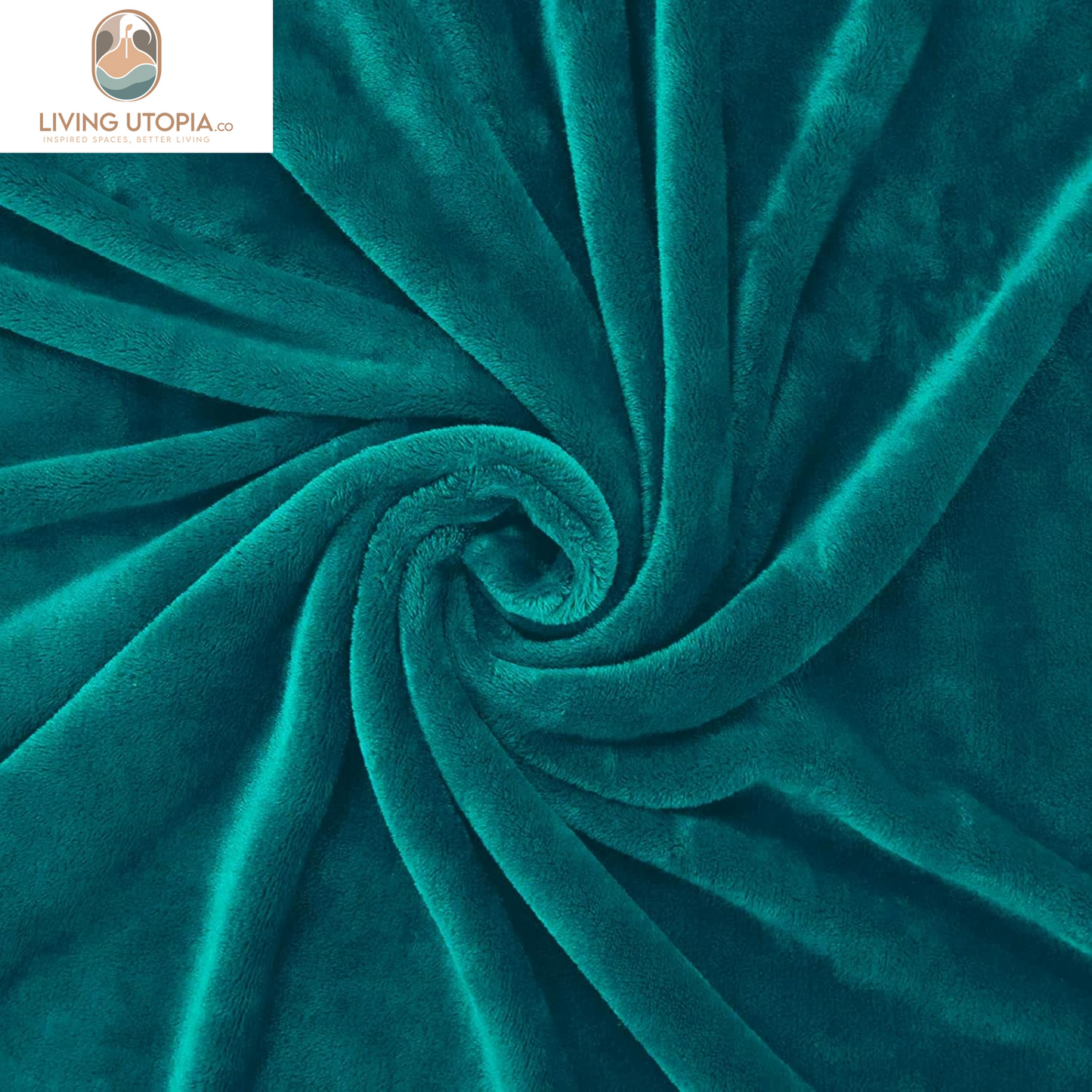 Extra Large Fleece Throw Blanket for Couch, Sofa, 300GSM Super Soft and Warm Blankets, Teal Throw All Season Use, Cozy, Plush, Lightweight, 50X70 Inches