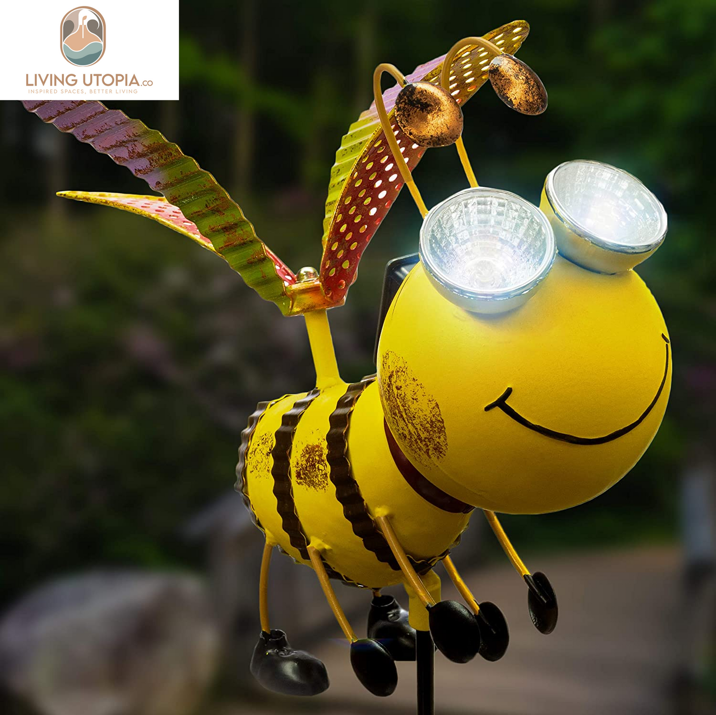 Bee Garden Decor - Add a Touch of Whimsy to Your Outdoor Living Space with This Bumble Bee Metal Yard Art - Bee Yard Decor