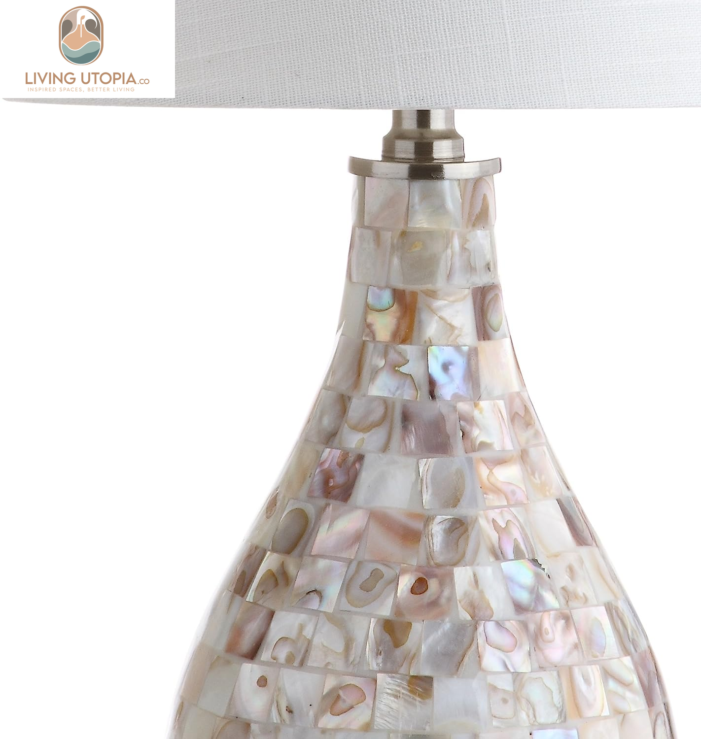 JYL1024A Mona 20.5" Mini LED Table Lamp, Cottage, Coastal, Transitional, Modern, Elegant, Office, Living Room, Family Room, Dining Room, Bedroom, Hallway, Foyer, Seashell