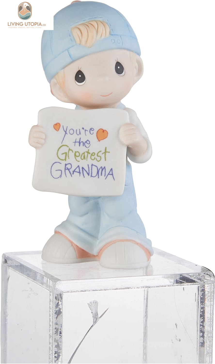 , You'Re the Greatest Grandma, Bisque Porcelain Figurine, Boy, 133034