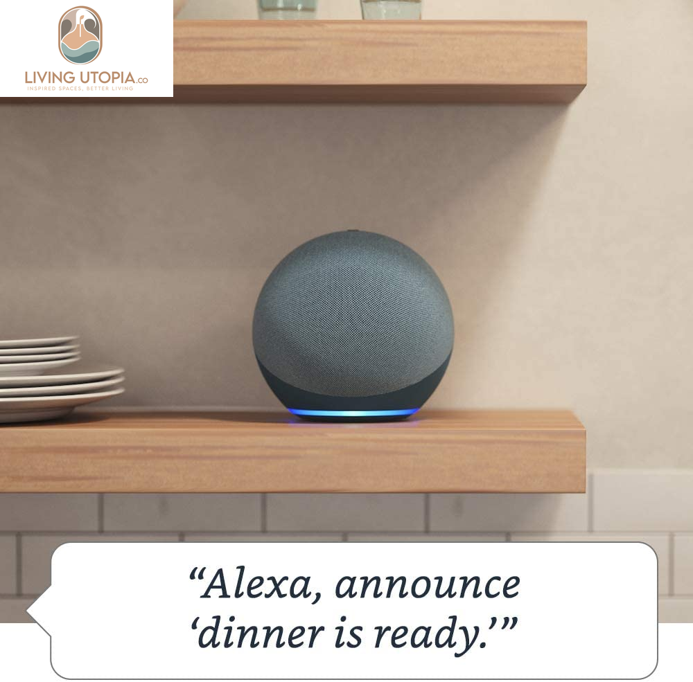 Echo (Newest Model), Alexa Speaker with Premium Sound, Ideal for Large Bedrooms, Living Rooms and Kitchens, Charcoal