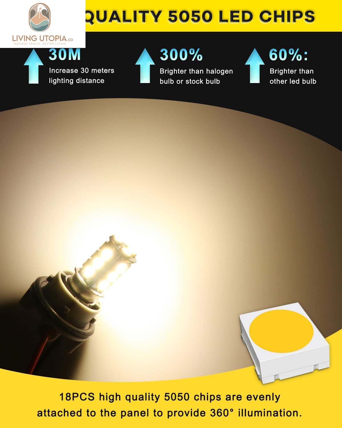 1156 LED Bulb Warm White 1141 LED Bulbs RV Light Bulbs Interior 1073 7506 1003 BA15S Bulb for 12V Camper Travel Trailer Boat Motorhome Interior Lights, Pack of 10