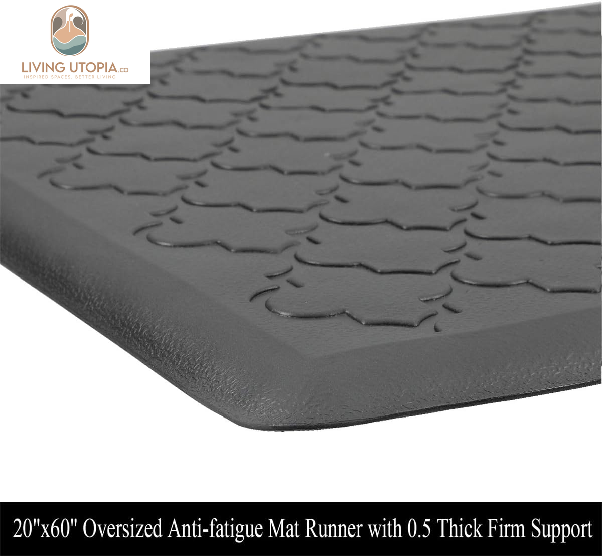 Kitchen Mat Cushioned anti Fatigue Kitchen Floor Mat Runner 20"X60" Non Slip Kitchen Mats for Floor Waterproof Kitchen Rugs and Mats Comfort Mat for Standing Desk,Sink,Laundry