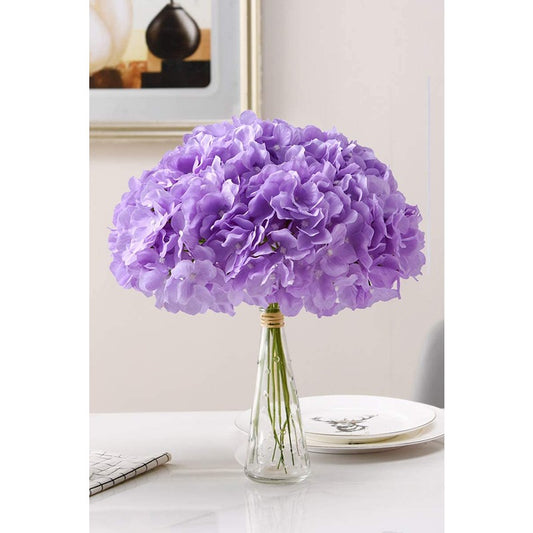 Purple Hydrangea Flowers w/ Stems