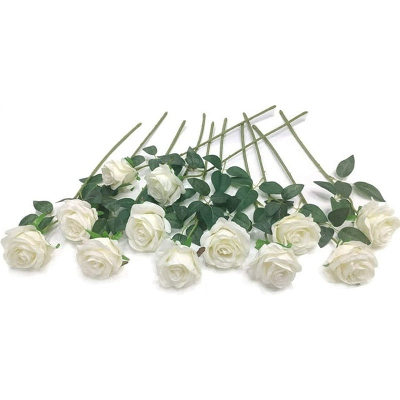 12-pieces White Roses