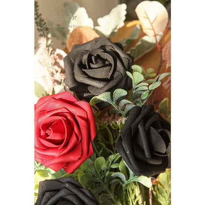 Artificial Black Foam Roses