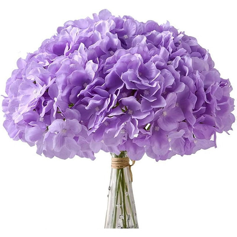 Purple Hydrangea Flowers w/ Stems