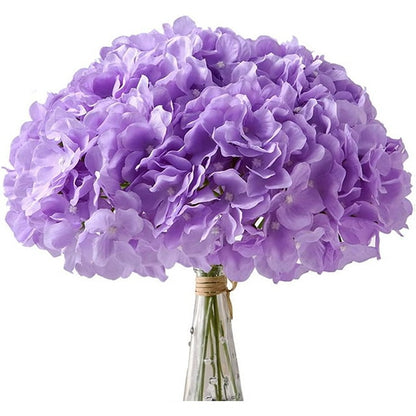 Purple Hydrangea Flowers w/ Stems