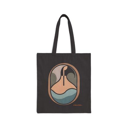 Living Utopia Cotton Canvas Tote Bag