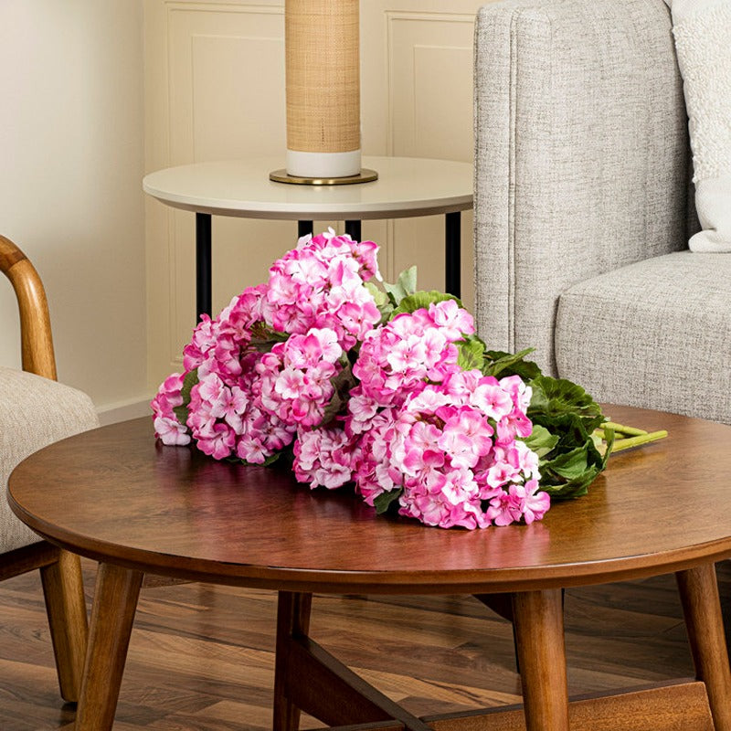 Light Pink Geranium Bushes