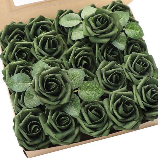 Emerald Green Foam Flowers