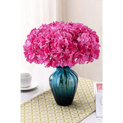 Rose Red Hydrangea Flowers w/ Stems