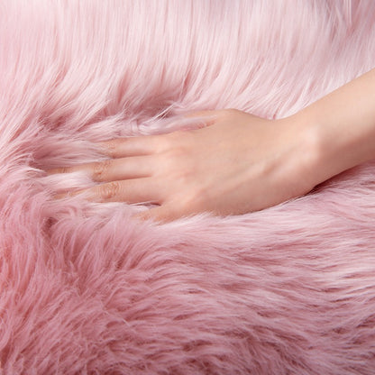 Pink Fluffy Area Rug