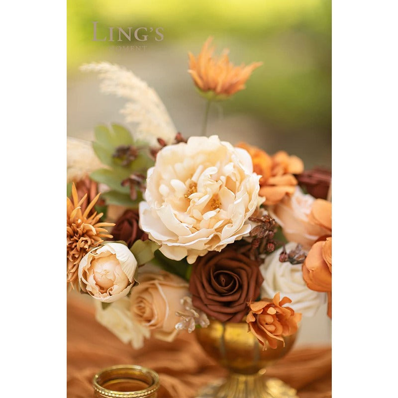 Terracotta Artificial Flowers Bouquet