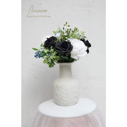 Artificial Black Foam Roses