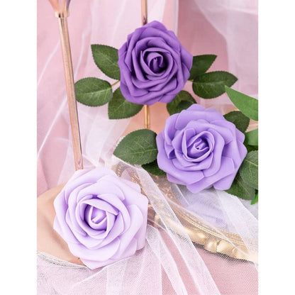 50-Pack Purple Series Foam Roses