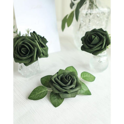 Emerald Green Foam Flowers