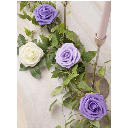 50-Pack Purple Series Foam Roses