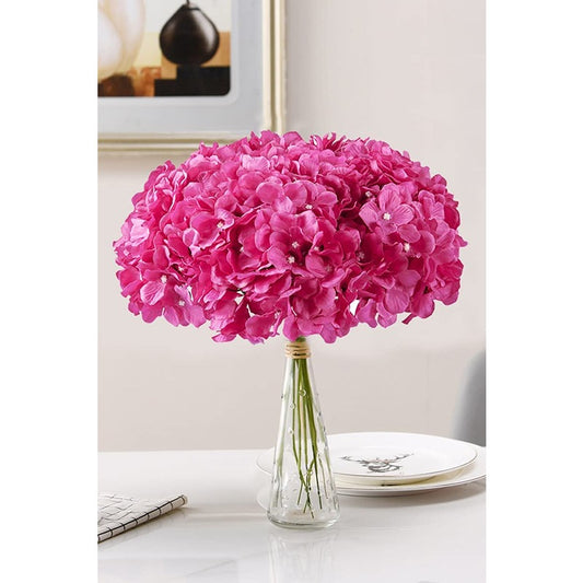 Rose Red Hydrangea Flowers w/ Stems