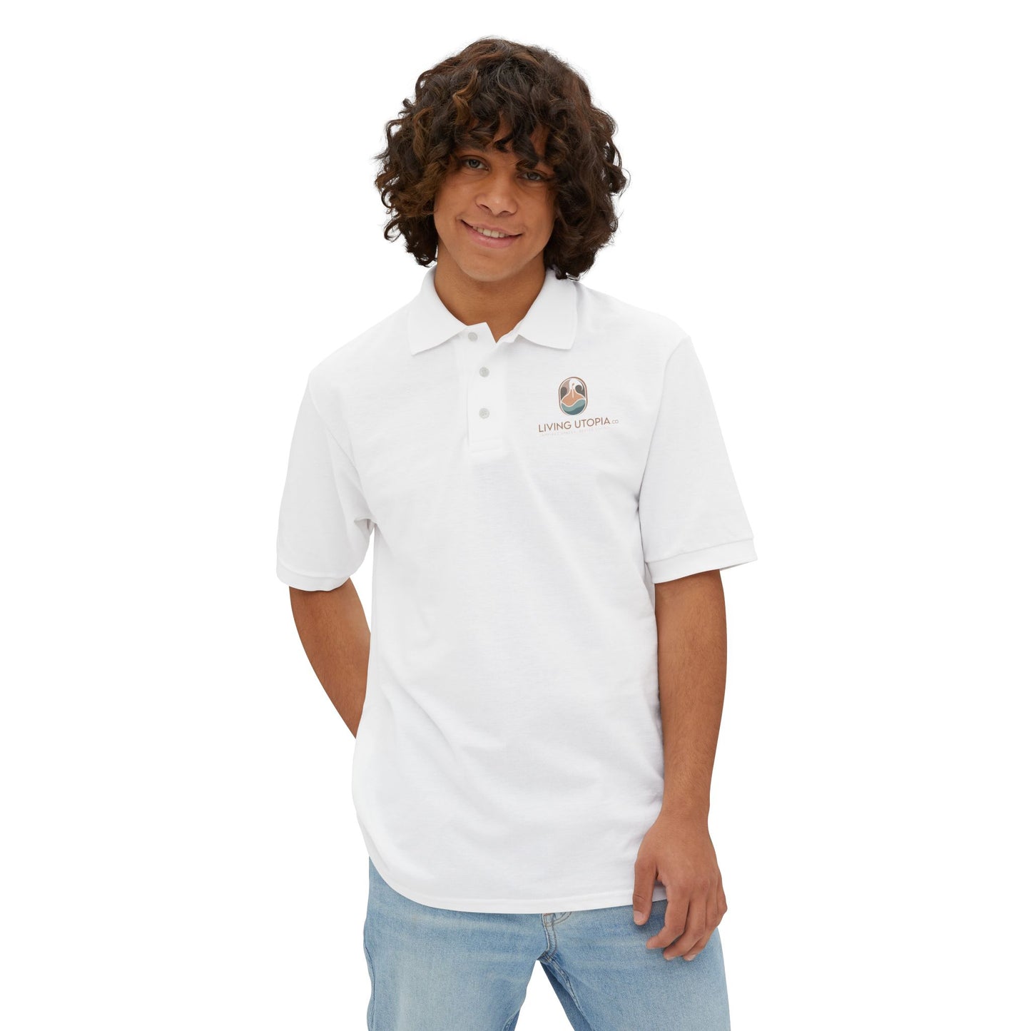 Living Utopia Men's Piqué Polo