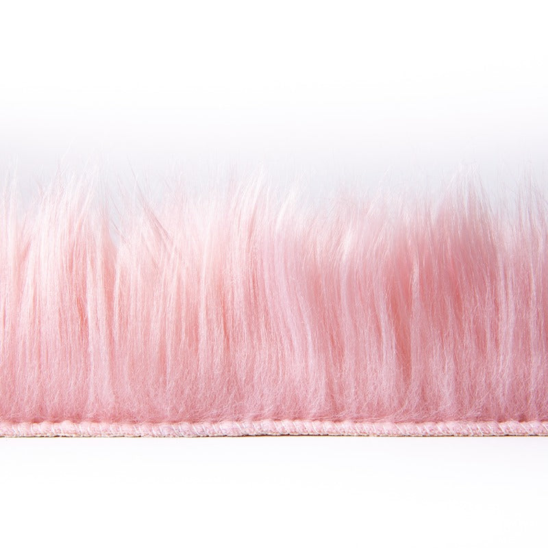 Pink Fluffy Area Rug