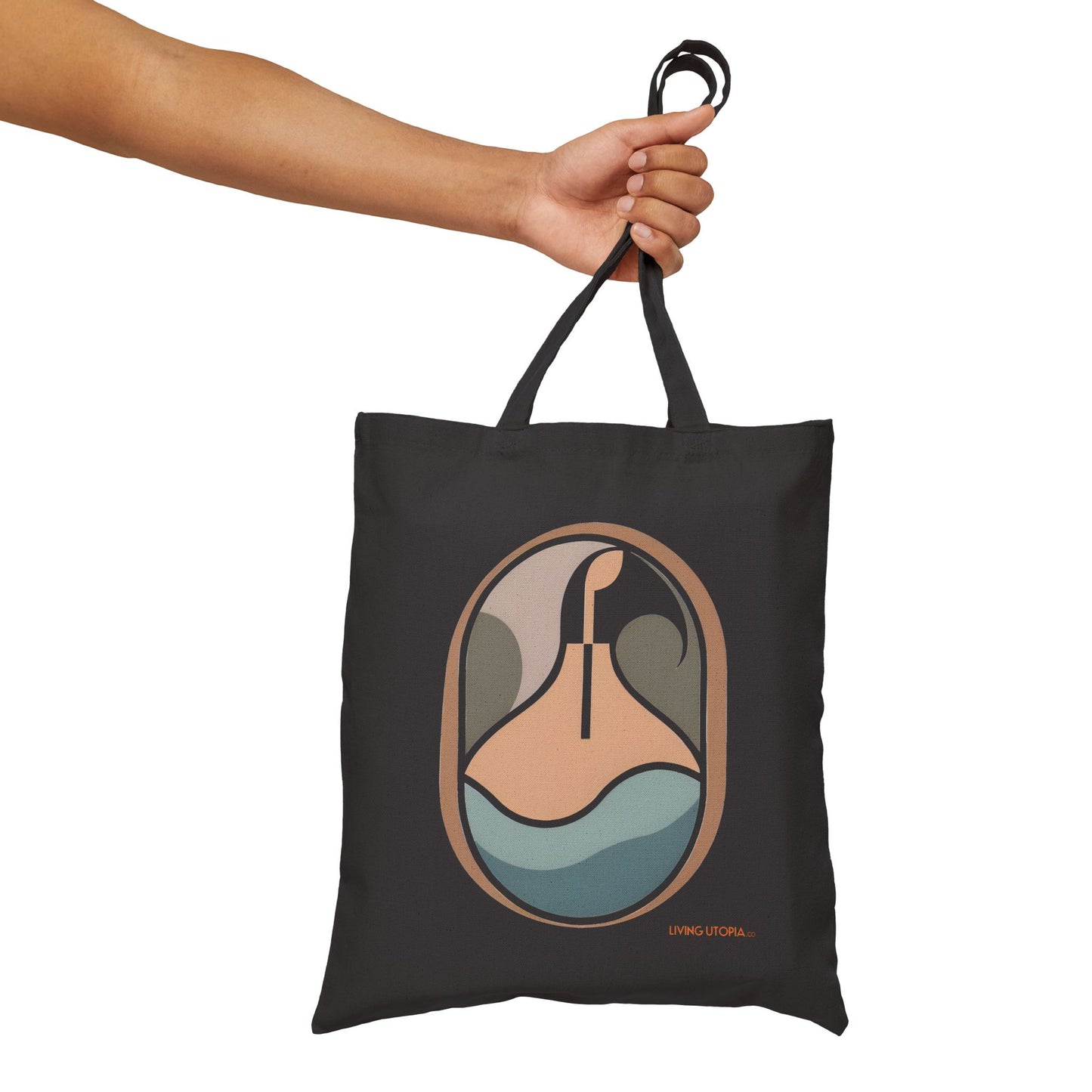 Living Utopia Cotton Canvas Tote Bag