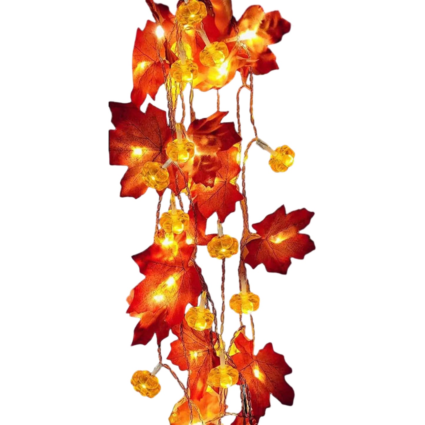 Maple Leaf Garland Lights