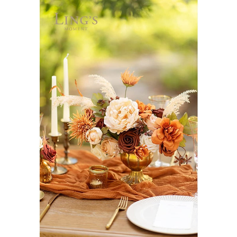 Terracotta Artificial Flowers Bouquet