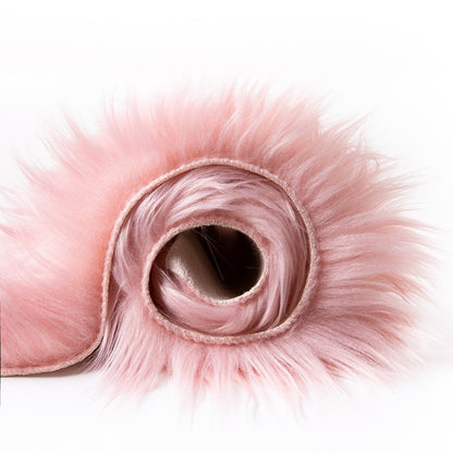 Pink Fluffy Area Rug