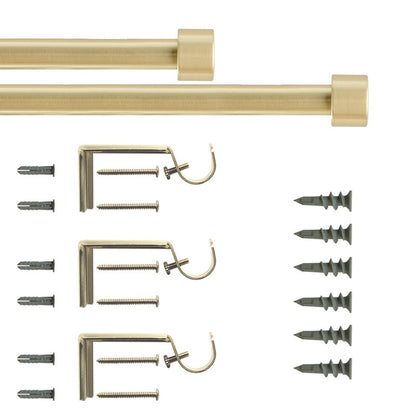 Gold End Cap Curtain Rods