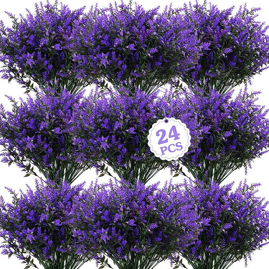 24-Bundle Artificial Lavender Shrubs