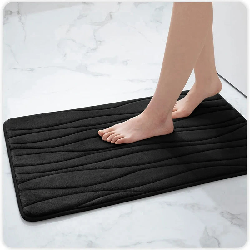 Memory Foam Wavy Stripes Mat