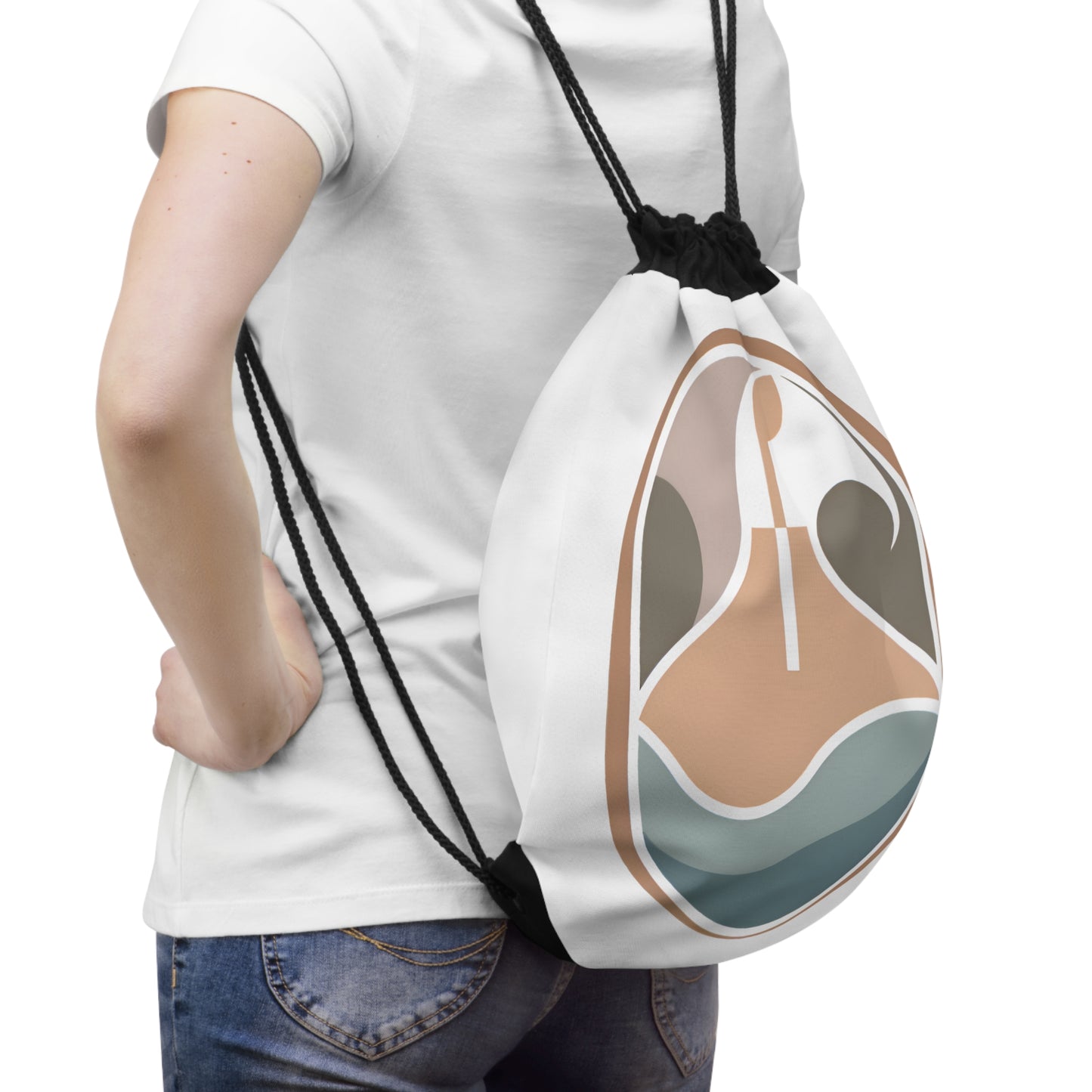 Living Utopia Drawstring Bag