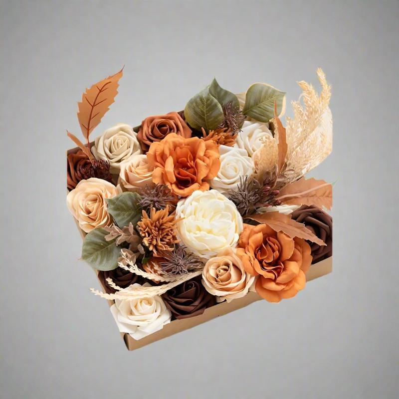 Terracotta Artificial Flowers Bouquet