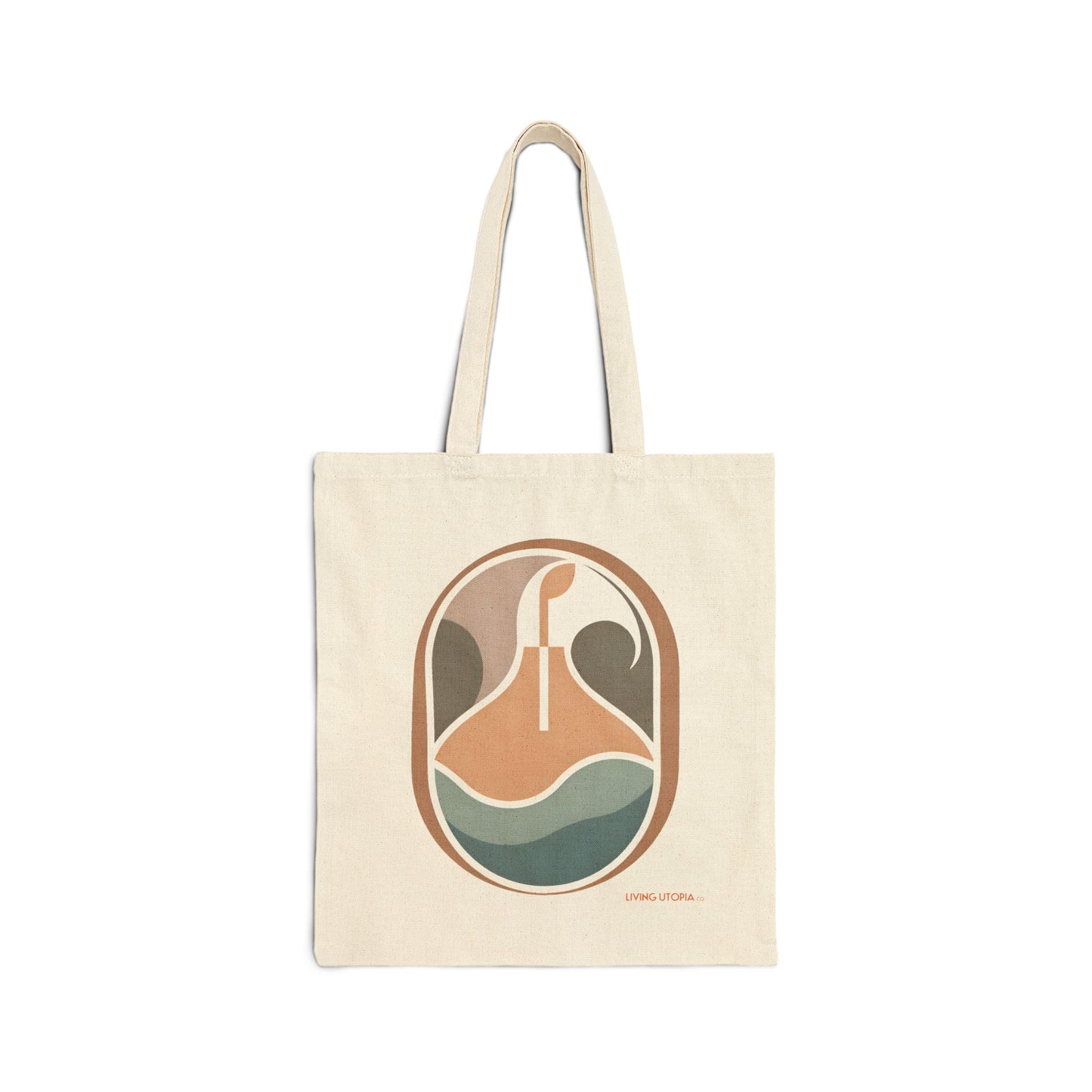 Living Utopia Cotton Canvas Tote Bag