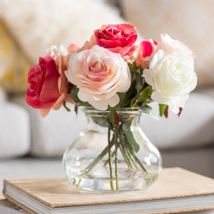 Assorted Pink Artificial Roses