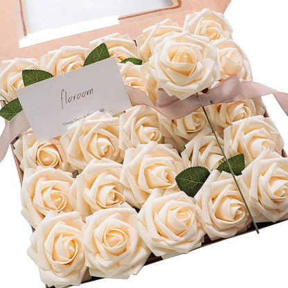 Champagne Foam Roses Arrangement