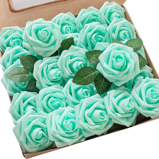 Robin's Egg Blue Foam Roses