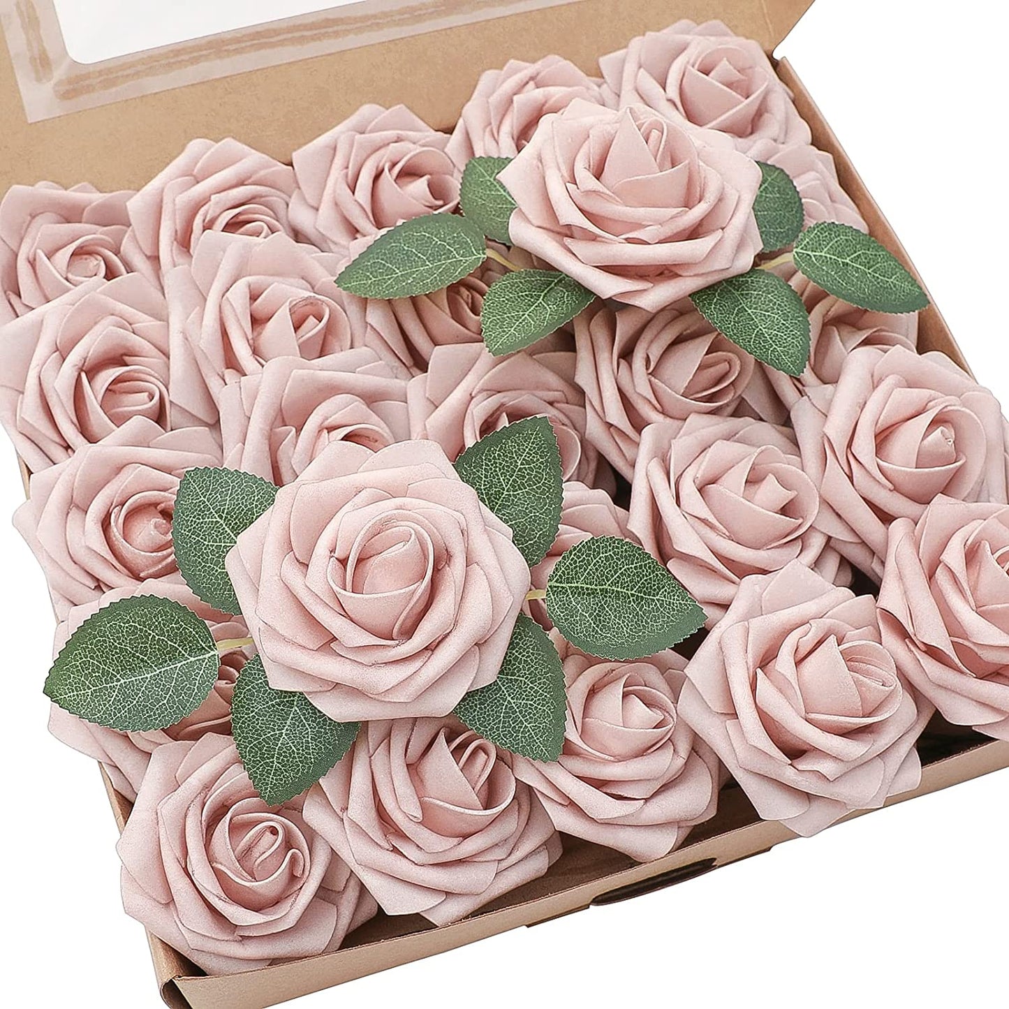 Artificial Shabby Blush Foam Roses