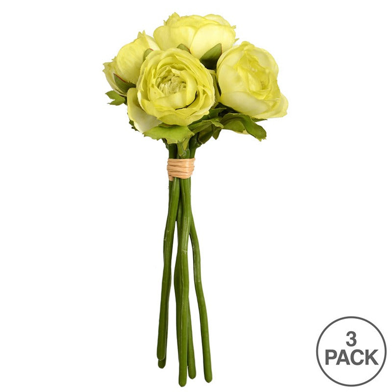 Artificial Green Ranunculus Spray