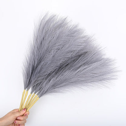 Grey Faux Pampas Grass