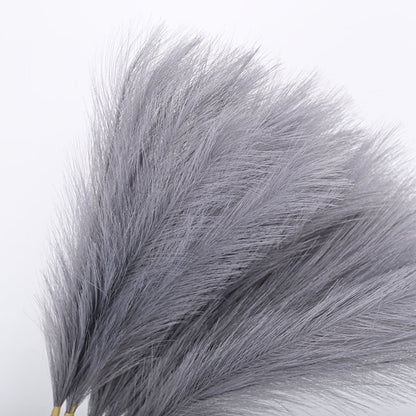 Grey Faux Pampas Grass