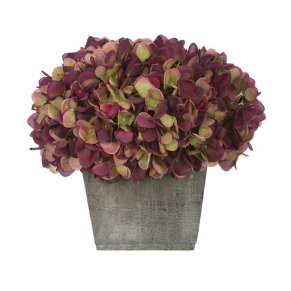 Artificial Hydrangea Flowers Planter