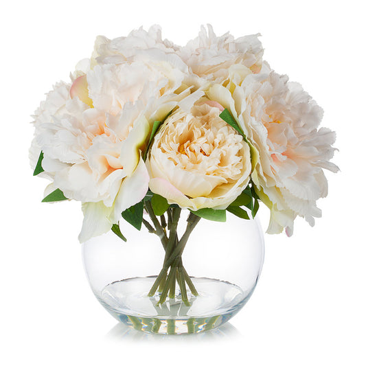 Peach Silk Peony Arrangement