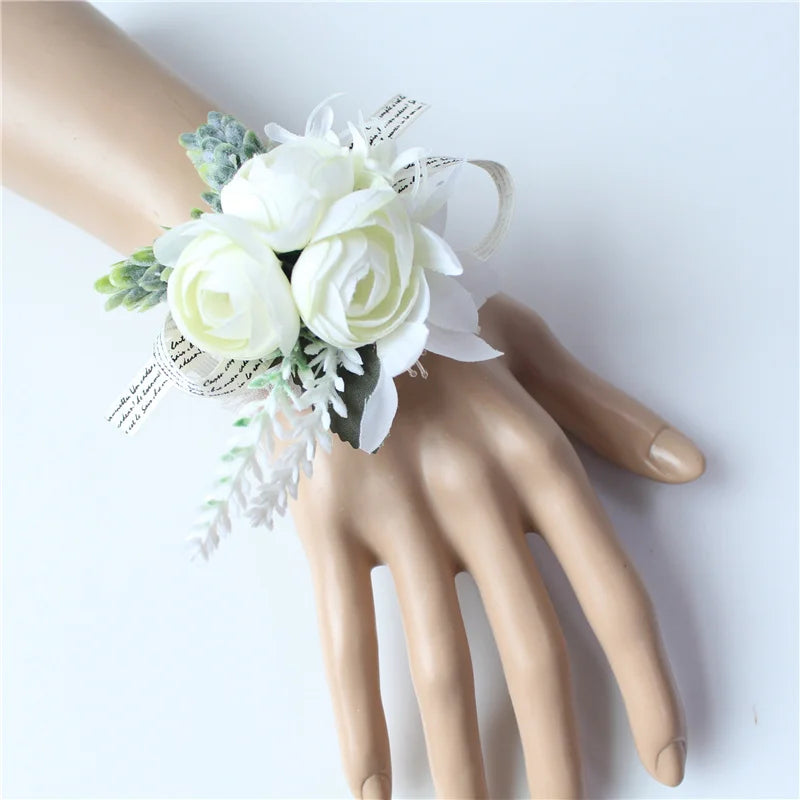 Men's Wedding Rose Corsage Brooch